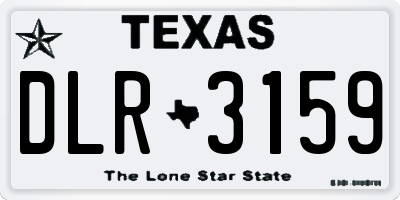 TX license plate DLR3159