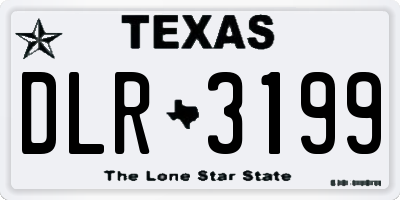 TX license plate DLR3199
