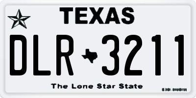 TX license plate DLR3211