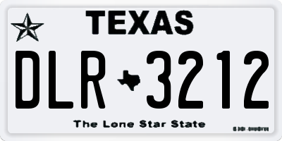 TX license plate DLR3212