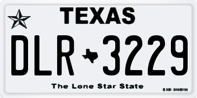 TX license plate DLR3229