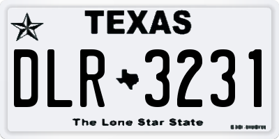 TX license plate DLR3231