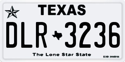 TX license plate DLR3236