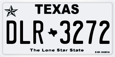 TX license plate DLR3272