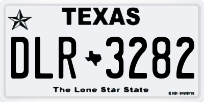 TX license plate DLR3282