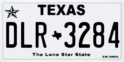 TX license plate DLR3284