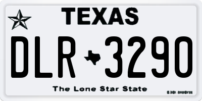TX license plate DLR3290