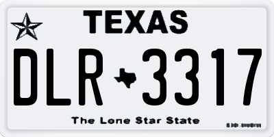 TX license plate DLR3317