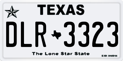 TX license plate DLR3323
