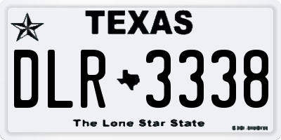 TX license plate DLR3338