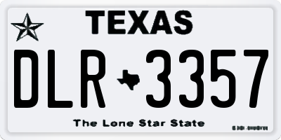 TX license plate DLR3357
