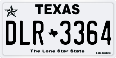 TX license plate DLR3364