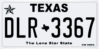 TX license plate DLR3367
