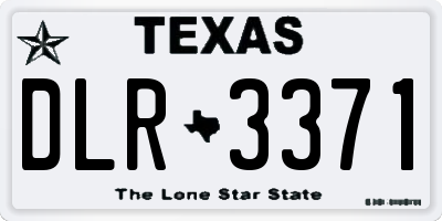 TX license plate DLR3371