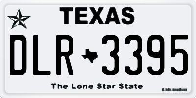TX license plate DLR3395