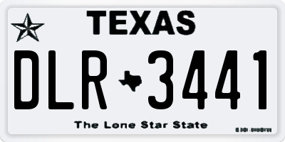 TX license plate DLR3441