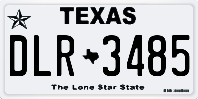TX license plate DLR3485