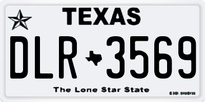 TX license plate DLR3569
