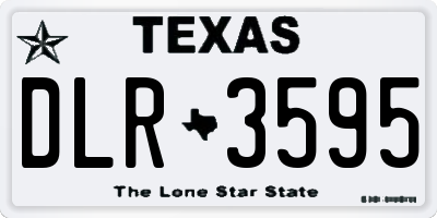 TX license plate DLR3595
