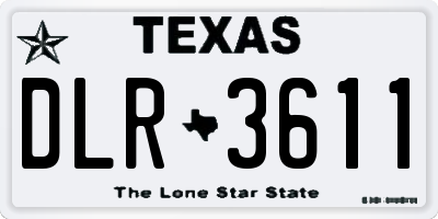 TX license plate DLR3611