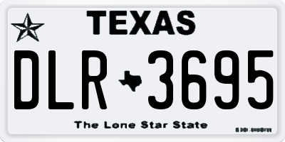 TX license plate DLR3695