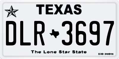 TX license plate DLR3697