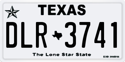 TX license plate DLR3741