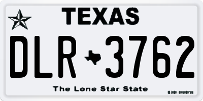 TX license plate DLR3762