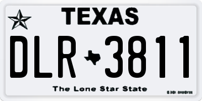 TX license plate DLR3811