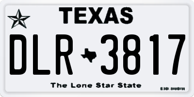 TX license plate DLR3817