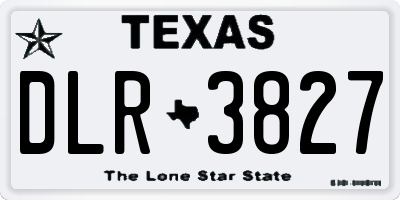 TX license plate DLR3827
