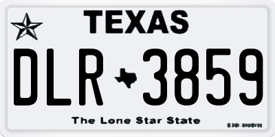 TX license plate DLR3859
