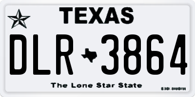 TX license plate DLR3864