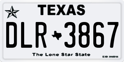 TX license plate DLR3867
