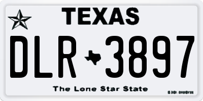 TX license plate DLR3897