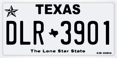 TX license plate DLR3901