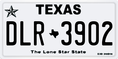 TX license plate DLR3902