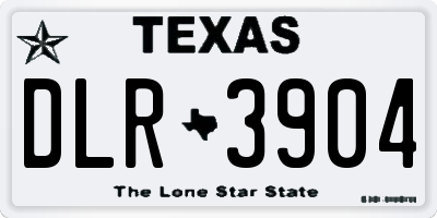 TX license plate DLR3904