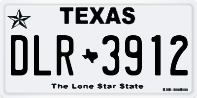 TX license plate DLR3912