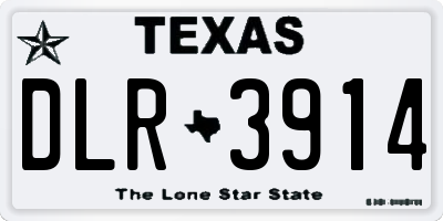 TX license plate DLR3914