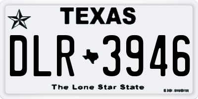 TX license plate DLR3946