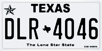TX license plate DLR4046