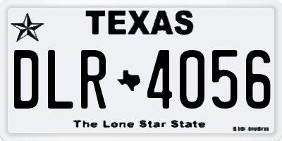 TX license plate DLR4056