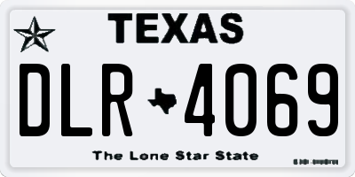 TX license plate DLR4069
