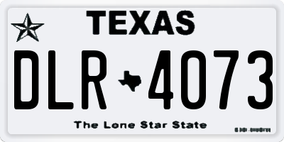 TX license plate DLR4073