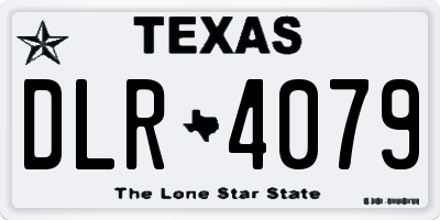TX license plate DLR4079