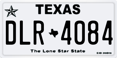 TX license plate DLR4084