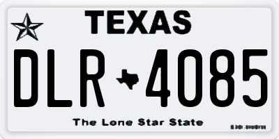 TX license plate DLR4085