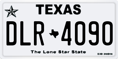 TX license plate DLR4090