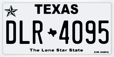 TX license plate DLR4095